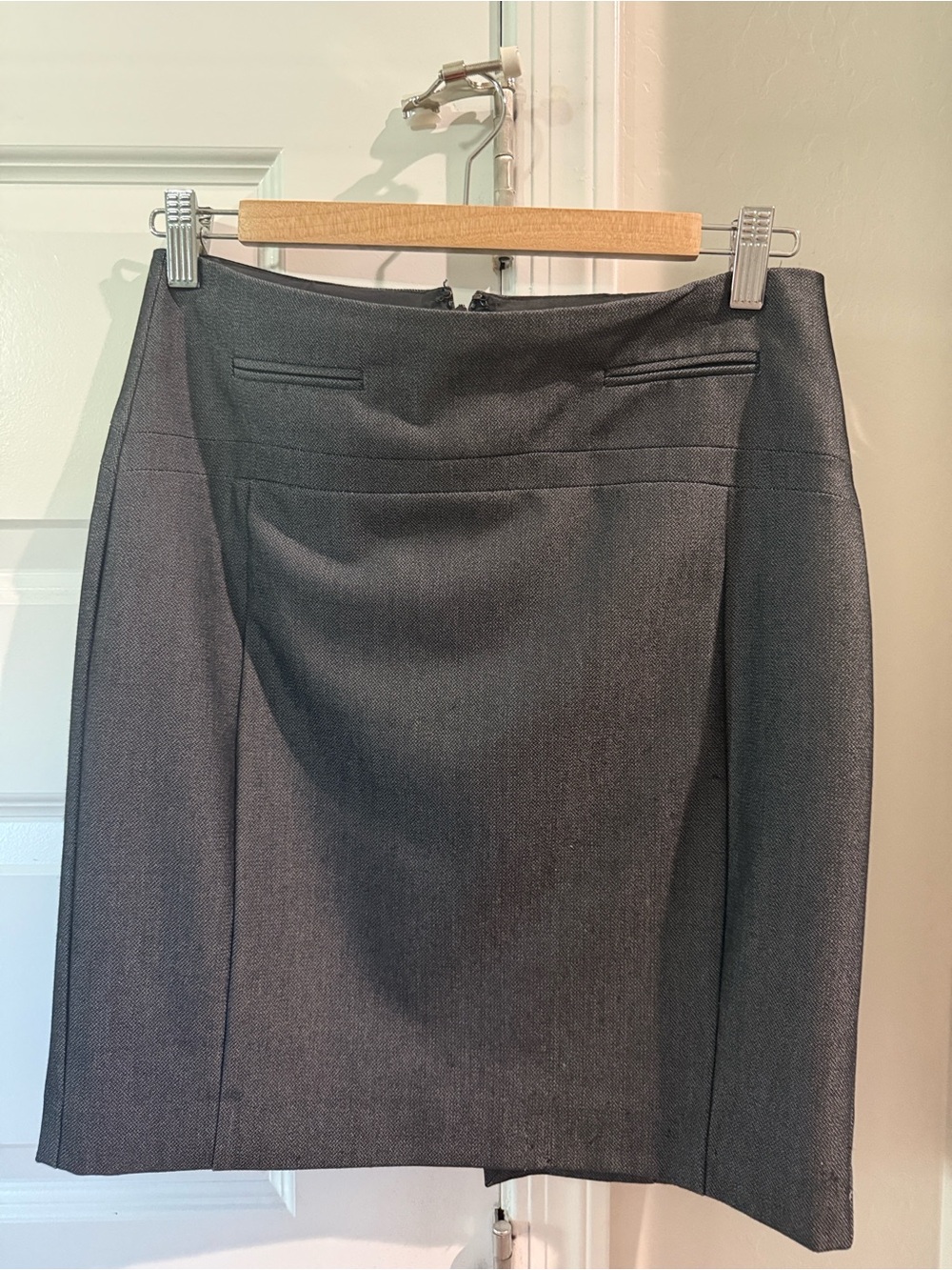 Express Dark Gray Pencil Skirt